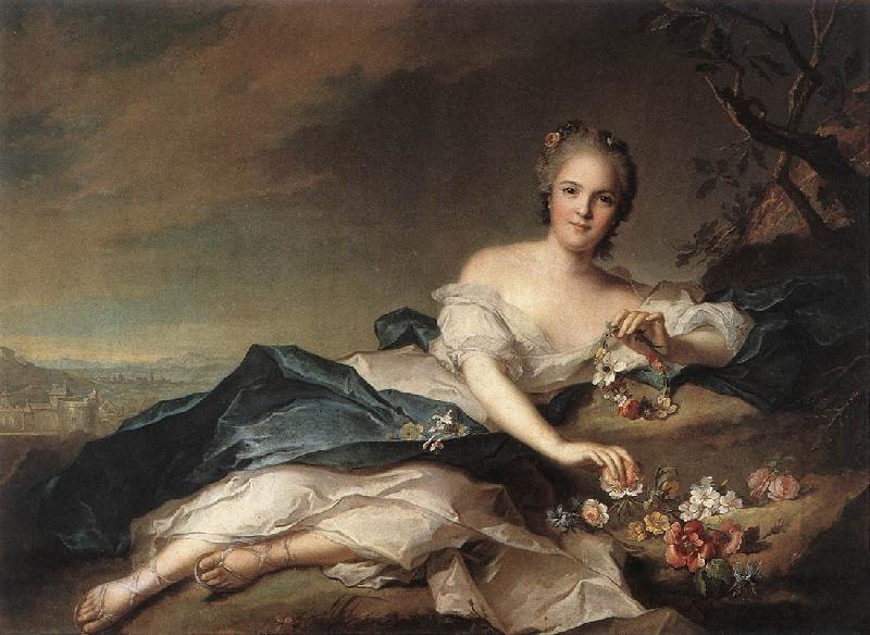 NATTIER, Jean-Marc Marie Adelaide of France as Flora ag France oil painting art